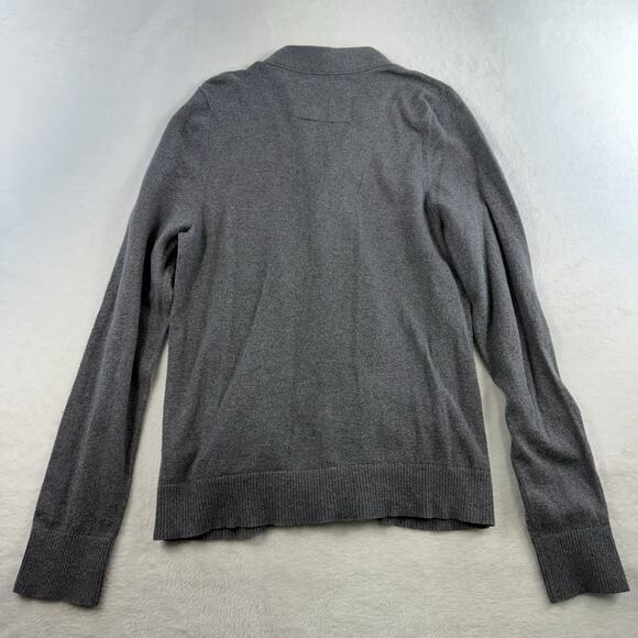 Vtg Y2K Abercrombie Fitch Men XL Cardigan Sweater Cashmere Blend Pockets Preppy - Picture 10 of 11